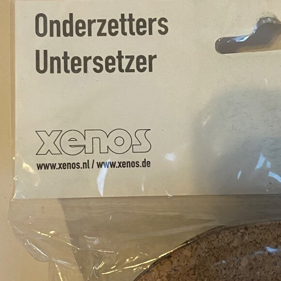 Xenos Home Collection 6-Piece Cork & Ceramic Coasters Dutch Windmill Design NEW - Picture 6 of 7